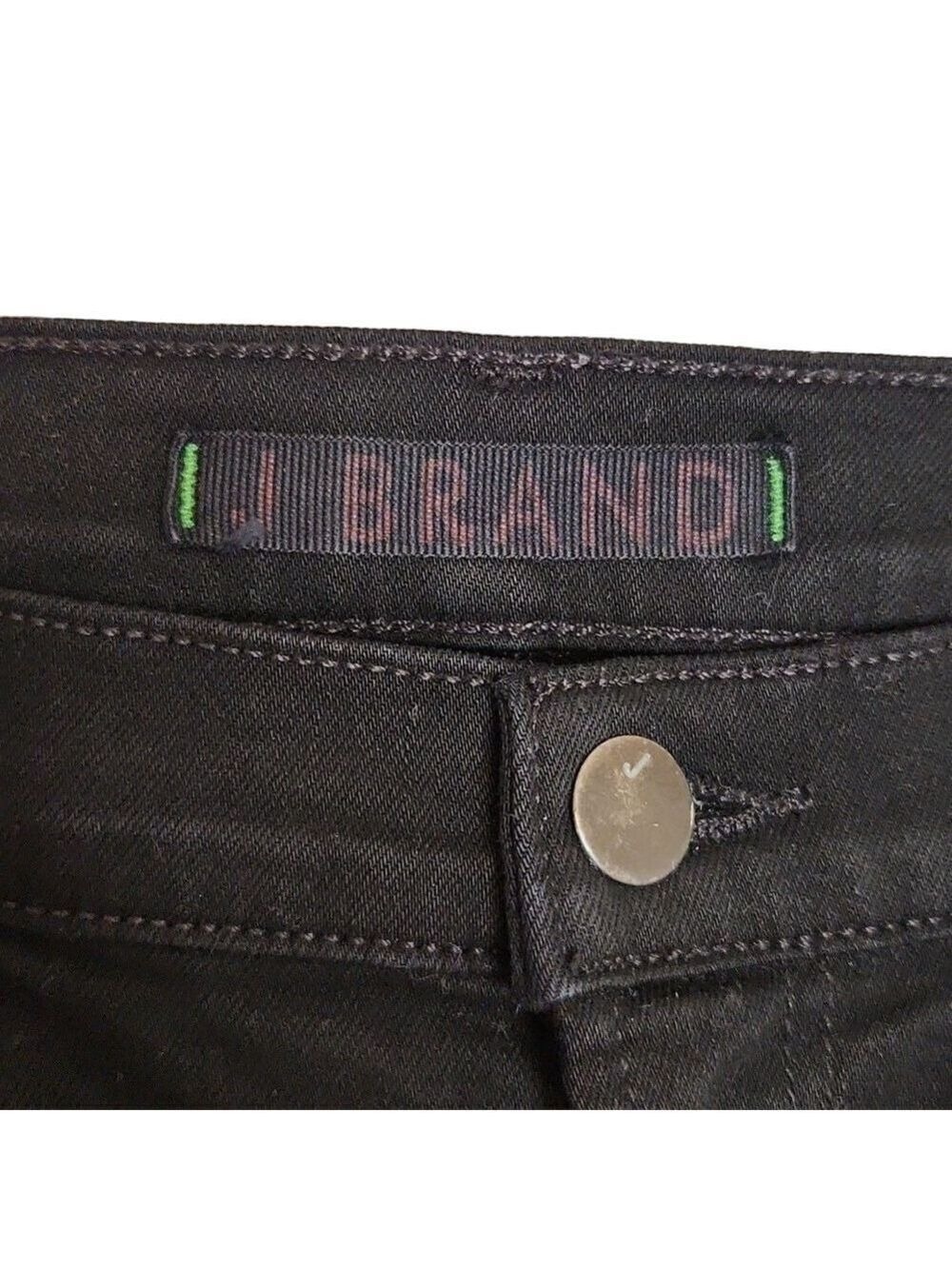 J Brand Women's Black Mid Rise The Skinny Jeans Sz: 28 style #S11C006 in Shadow - Picture 4 of 14